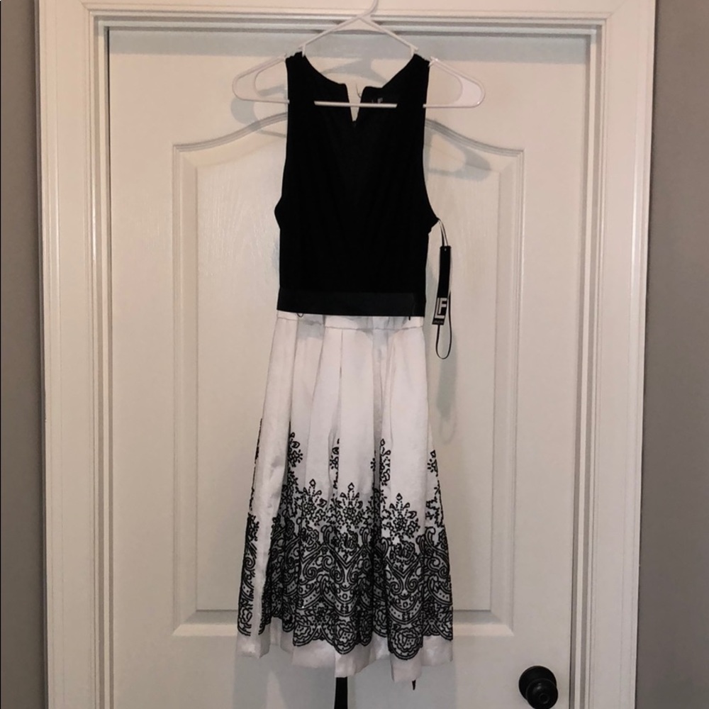 NWT White and black dress